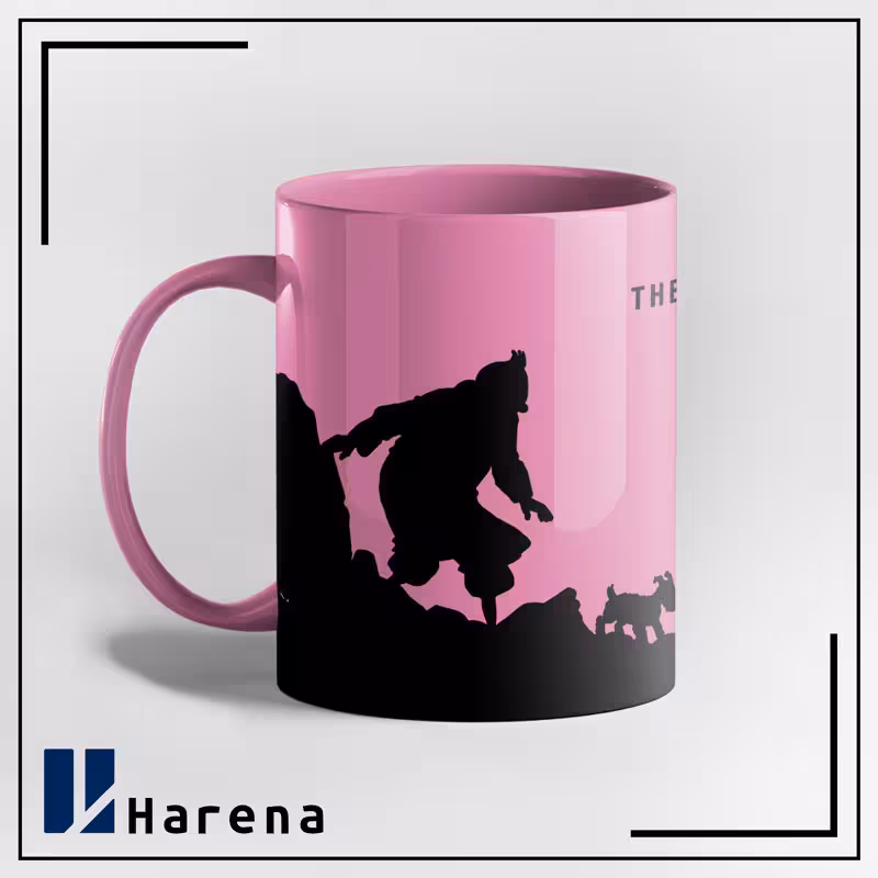 ماگ تمام رنگی عصای شاه اتوکار صورتی