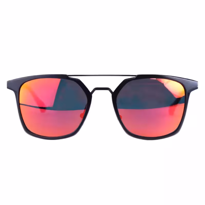 عینک آفتابی مردانه پلیس فریم مربع شیشه جیوه ای 8639/3