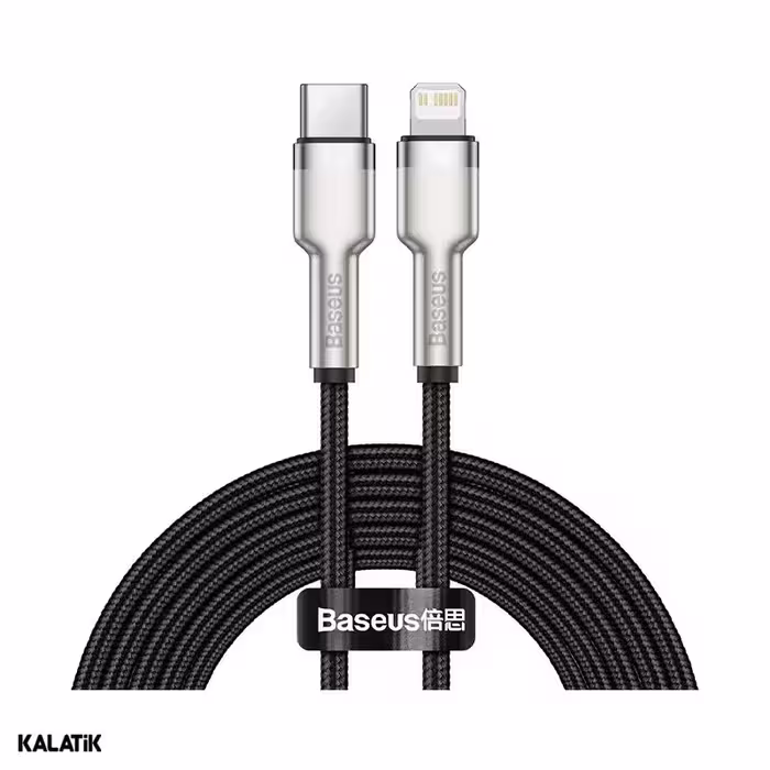 کابل تبدیل Type-C به لایتنینگ باسئوس Cafule Series مدل CATLJK-B01/B02/B05/B06 به طول 2 متر