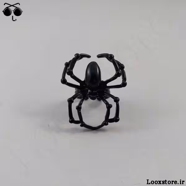انگشتر مدل عنکبوتی مشکی فری سایز