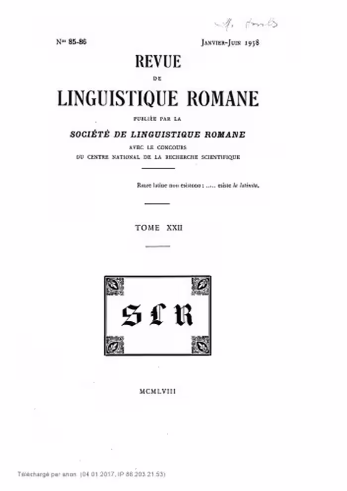 خرید و دانلود نسخه کامل کتاب Revue de linguistique romane