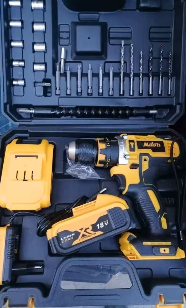 دریل شارژی 18 ولت لیتیوم سه نظام فلزی و چکشی مدون مدل 18TS