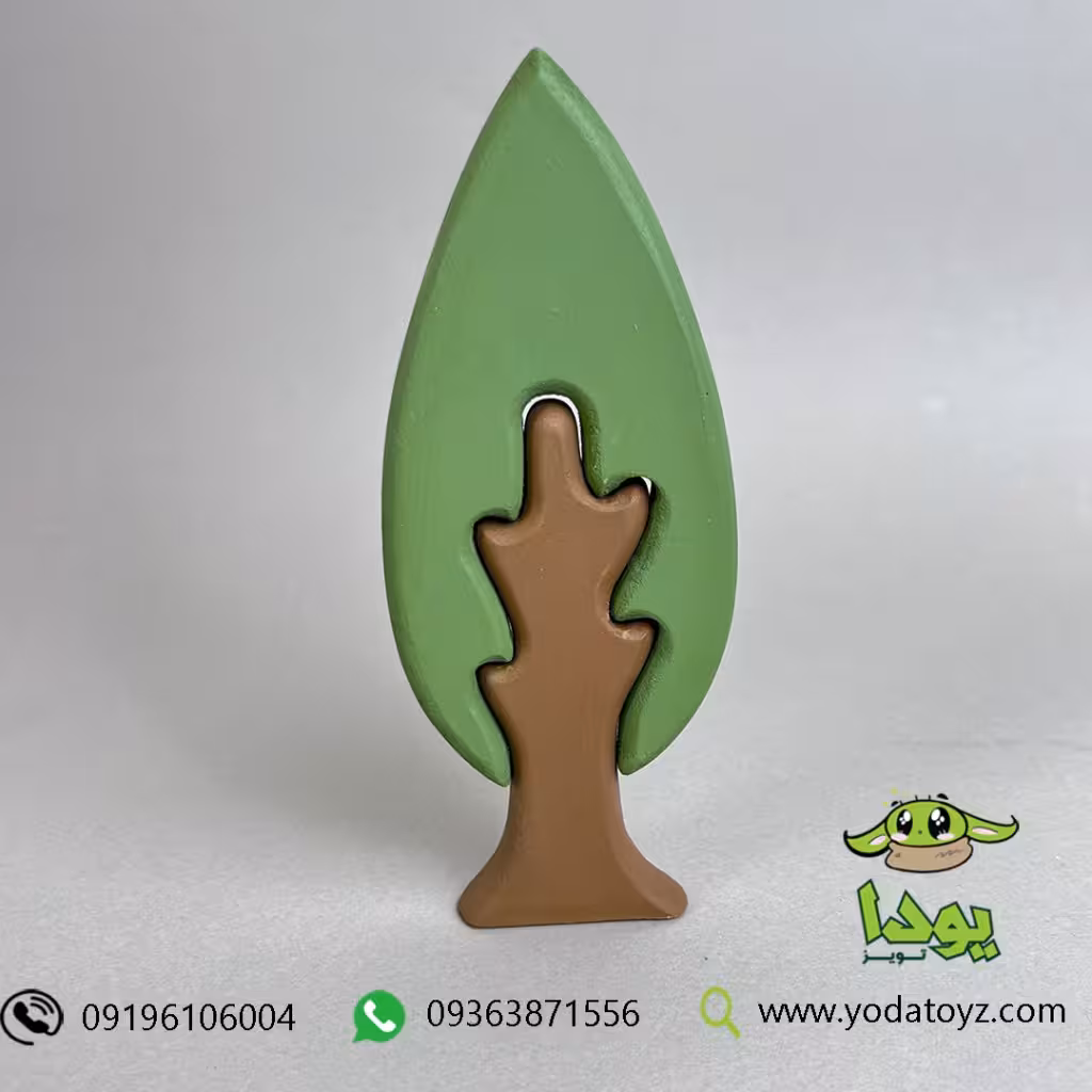 اسباب بازی چوبی مدل درخت سرو