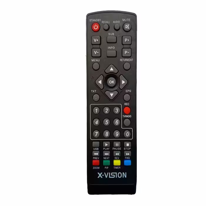 ریموت کنترل گیرنده دیجیتال ایکس ویژن مدل 373