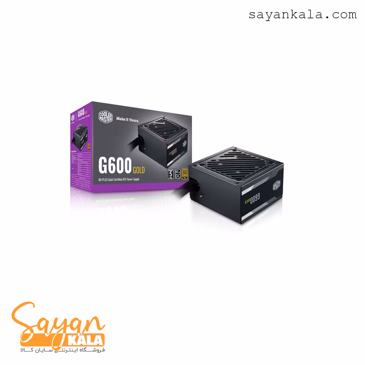 منبع تغذیه کامپیوتر کولر مستر 600 وات مدل GOLD
