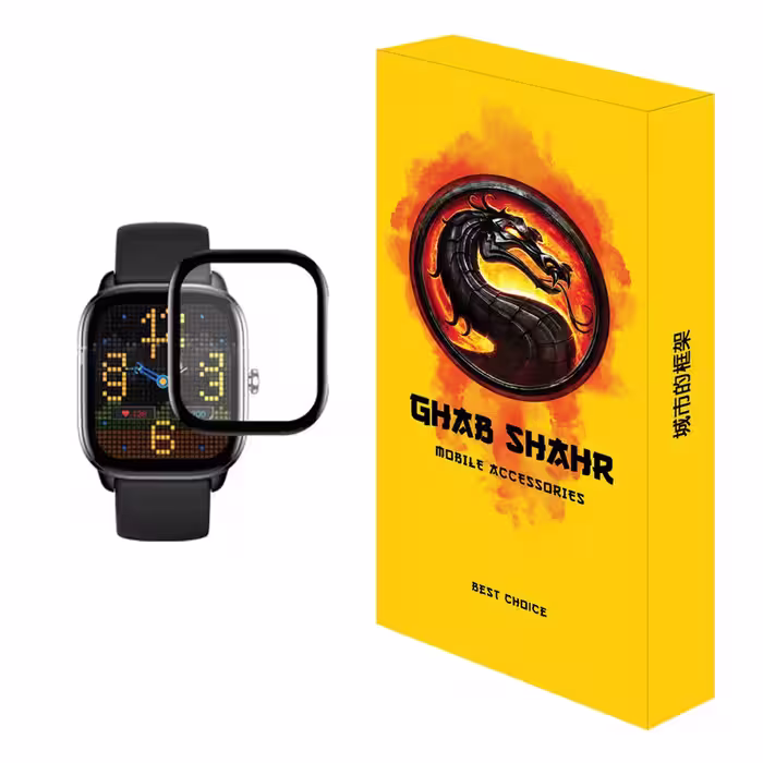 محافظ صفحه نمایش قاب شهر مدل PMMA مناسب برای ساعت هوشمند شیائومی Amazfit GTS 4 mini