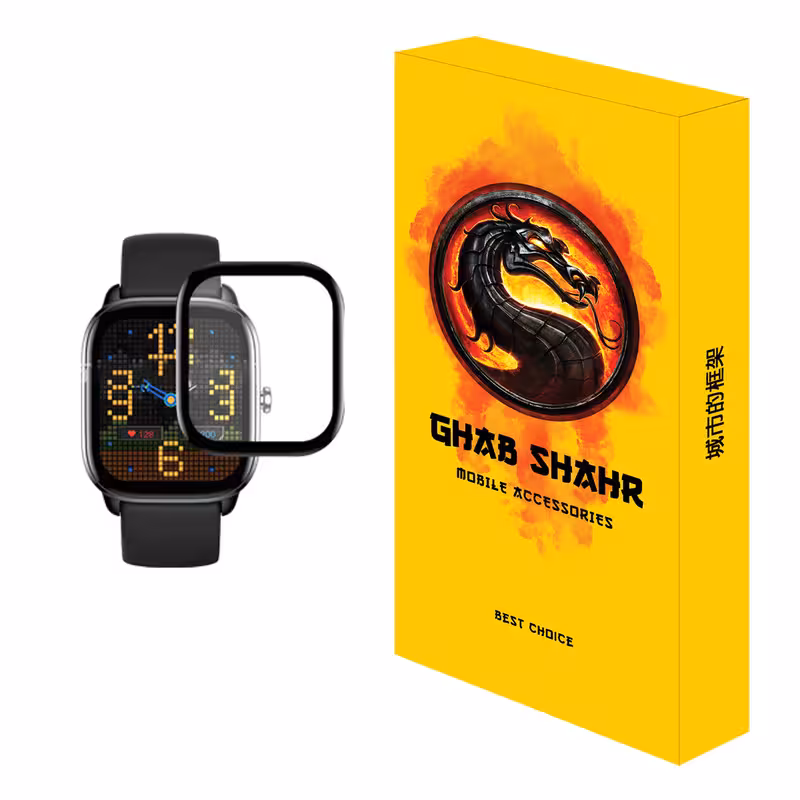 محافظ صفحه نمایش قاب شهر مدل PMMA مناسب برای ساعت هوشمند شیائومی Amazfit GTS 4 mini