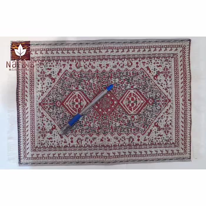 قالیچه ی سایز بزرگ مینیاتوری مناسب تو سینی سایز بزرگ