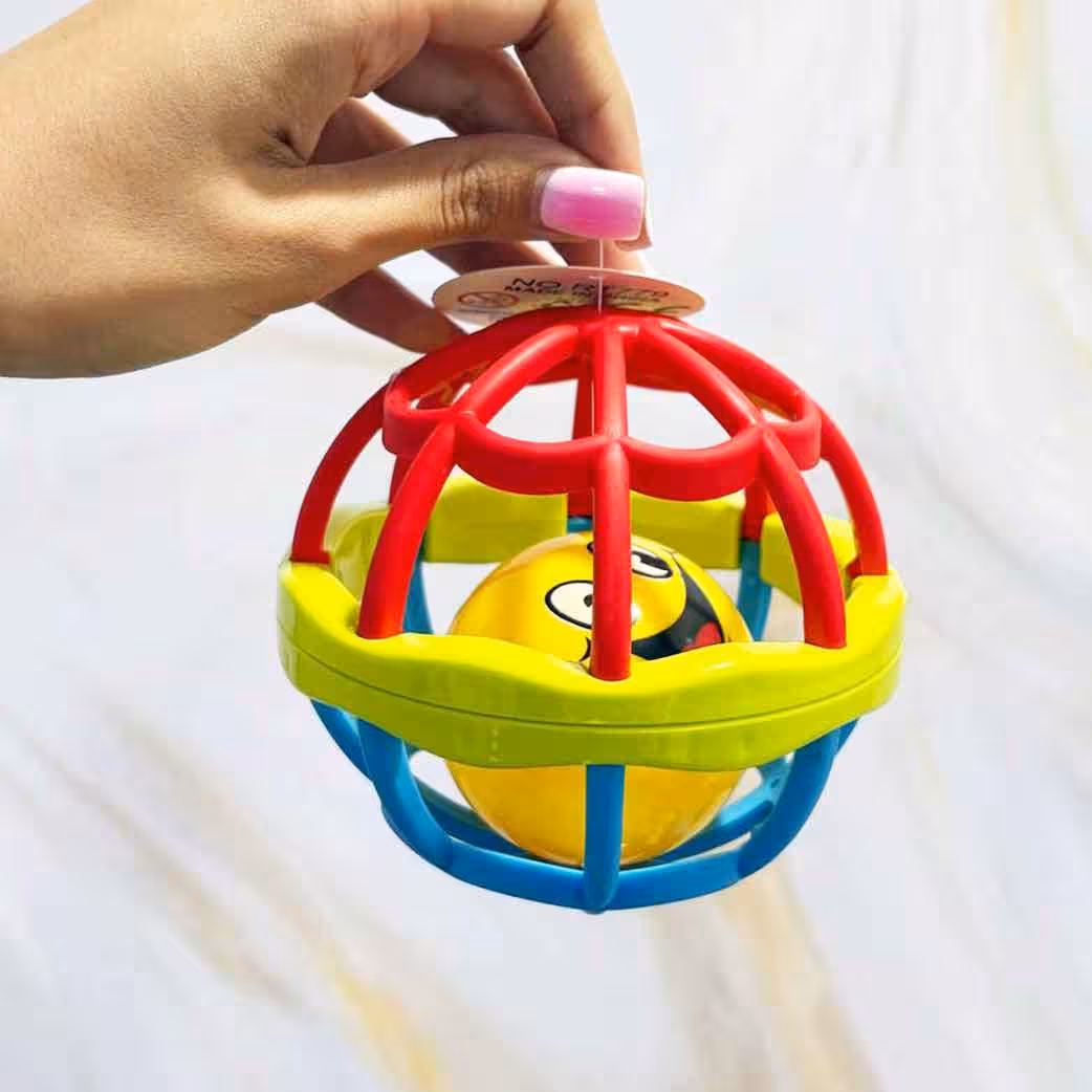 توپ سیلیکونی و جغجغه ای سایز بزرگ