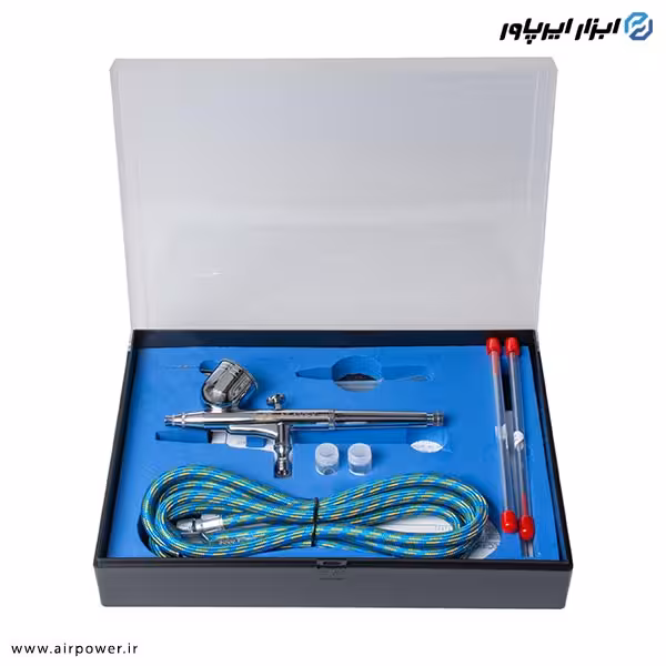 کیت ایربراش APT کاسه رو با لوازم مدل AT-130EK