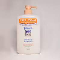 شامپو بدن جانسون مغذی با روغن بادام – Johnson & Johnson PH 5.5 Nourishing Body Wash