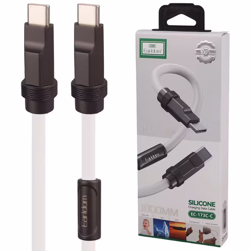 کابل تبدیل فست شارژ Earldom EC-173C-C Type-C To Type-C 3A 1m