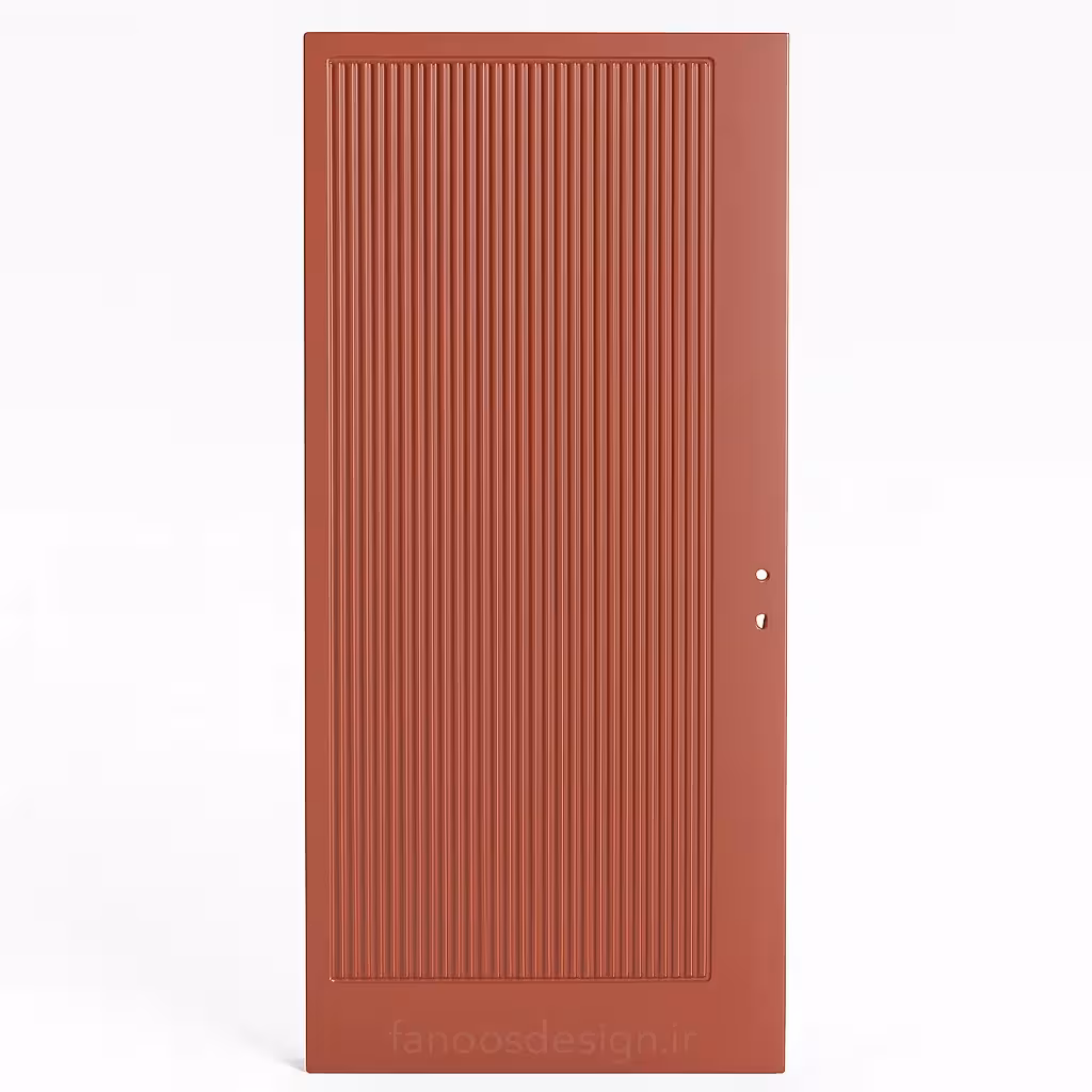 درب MDF طرح شیار‌دار عمودی با طراحی مدرن کد 30242