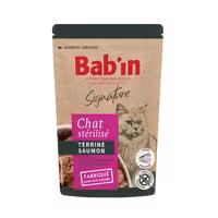پوچ گربه بالغ ماهی سالمون برند Babin بابین 80 گرمی