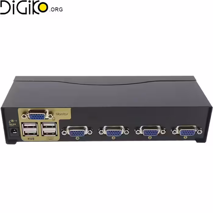 سوئيچ کی وی اِم 4 پورت VGA فرانت