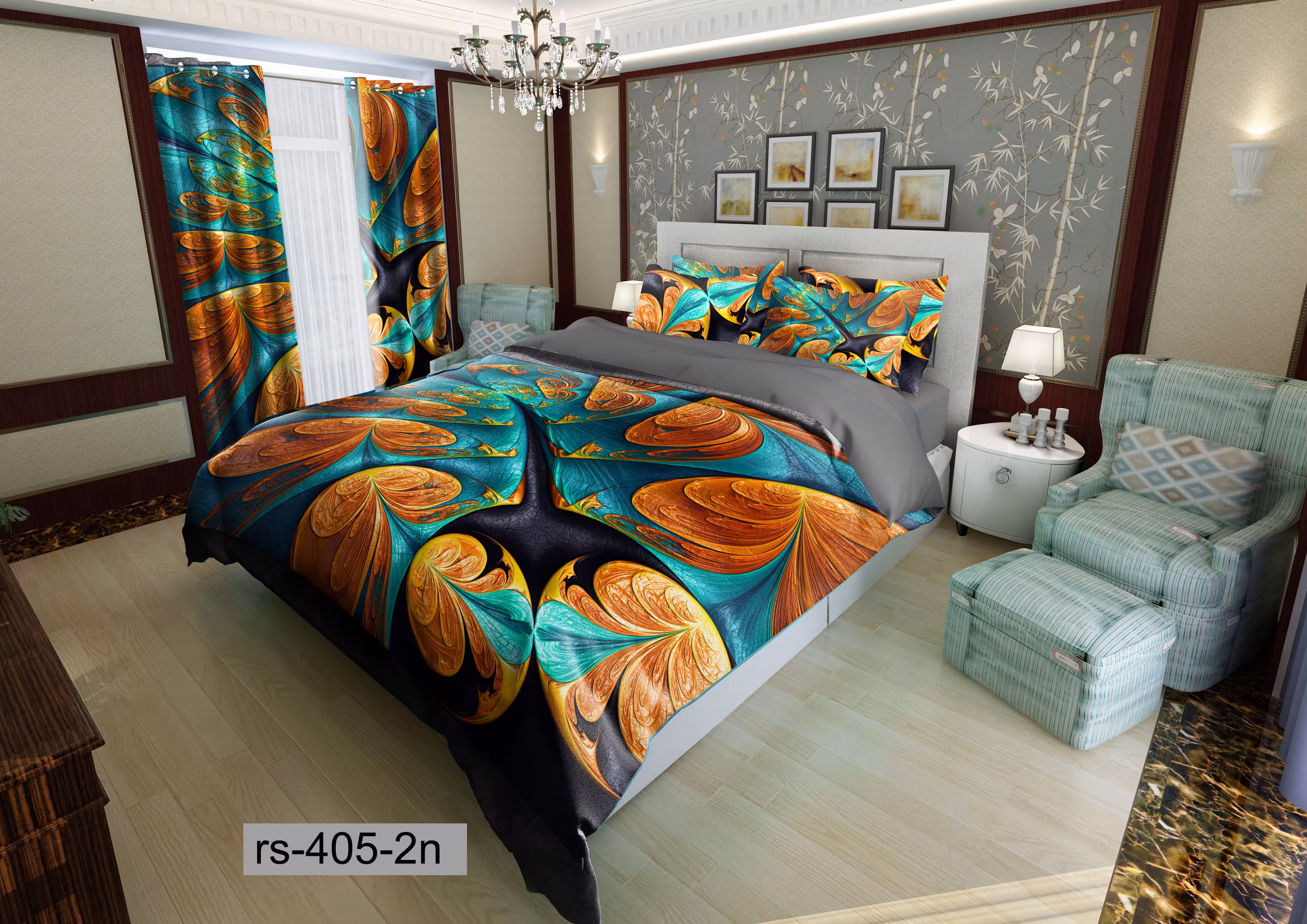 لحاف روتختی تنسل سه بعدی (3D) کالای خواب متین کد 0405
