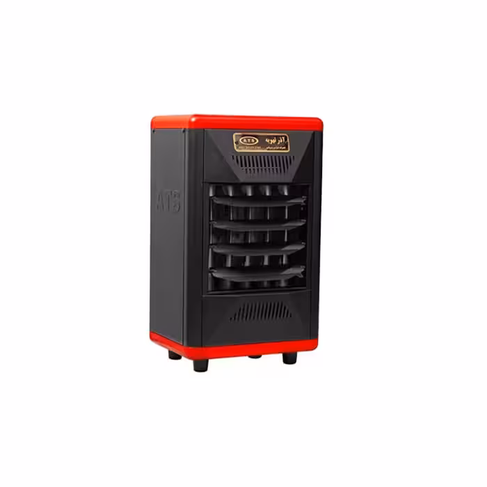 هیتر گازی فن دار آذر تهویه مدل A614 همراه با پایه ظرفیت 250 متر مکعب