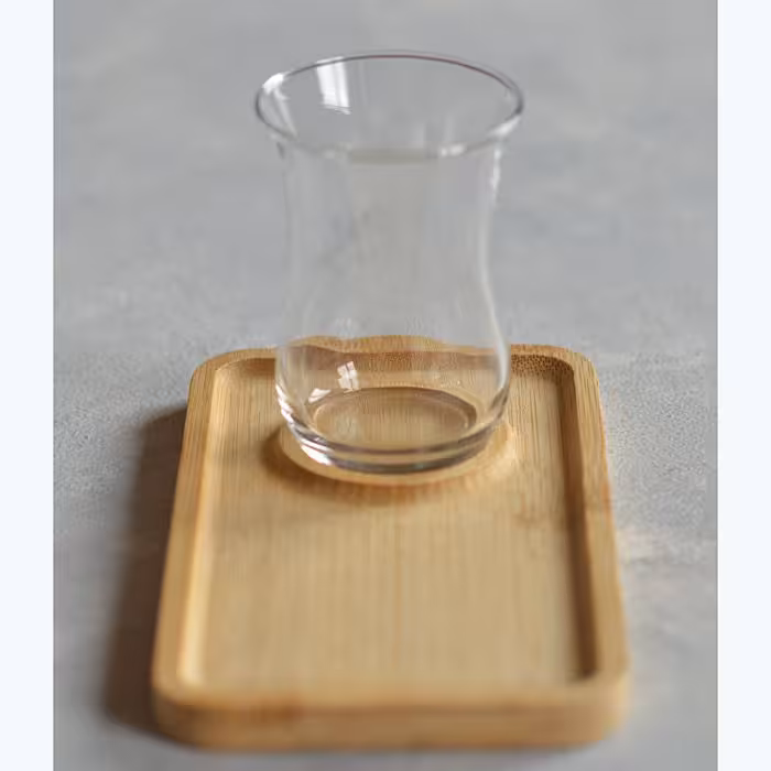 زیر لیوانی مستطیل بامبو