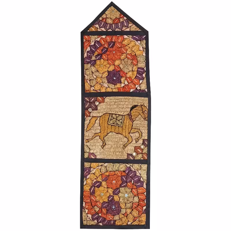 دیوارکوب 3 جیبه کد JAAB36 سوزن دوزی ابریشم
