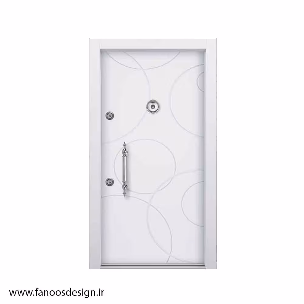 درب ضد سرقت رنگ سفید مات کد 1360