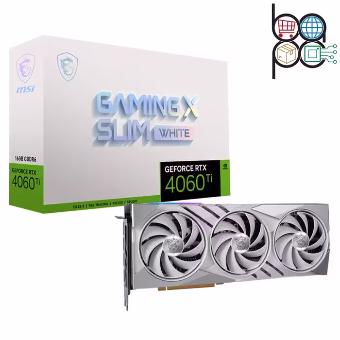 کارت گرافیک MSI RTX 4060 Ti GAMING X SLIM WHITE با حافظه 16 گیگابایت