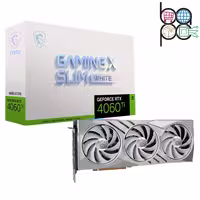 کارت گرافیک MSI RTX 4060 Ti GAMING X SLIM WHITE با حافظه 16 گیگابایت