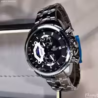 CASIO EDIFICE EF-535 جدید کاسیو ادیفایس ،، 4 موتوره کرنوگراف ،، شیشه بسیارشفاف ،، درب استیل طراحی صفحه رنگی بسیار زیبا