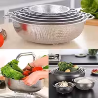 آبکش پانچ استیل 6تایی (پست پیشتاز پس کرایه)