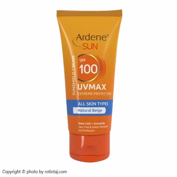 ضد آفتاب بژ طبیعی SPF100 یو وی مکس آردن
