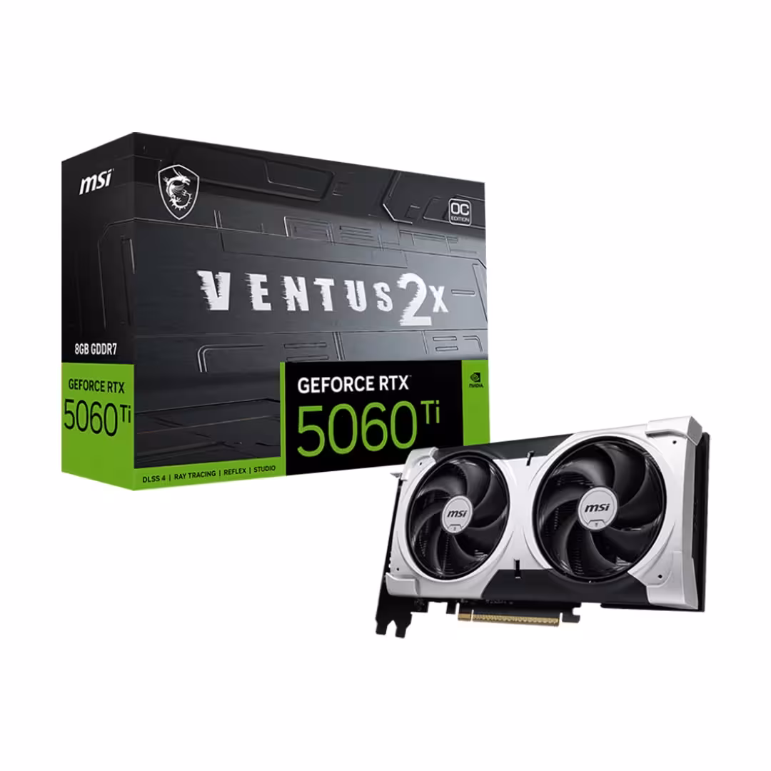 قیمت و خرید کارت گرافیک ام اس آی MSI RTX 5060 Ti Ventus 2X OC Plus 8GB - آبتین مال