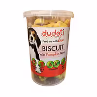 بیسکویت تشویقی سگ دودوتی با طعم کدو Dudoti Dog Treat Biscuits with Pumpkin وزن 150 گرم