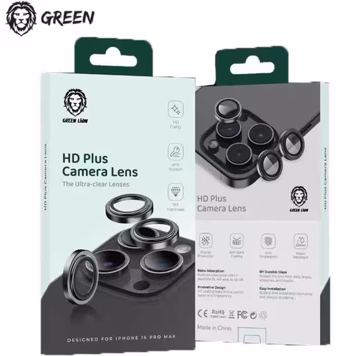 محافظ لنز دوربین اچ دی پلاس سری 15 گرین Green HD Plus Camera Lens 15pro/15promax