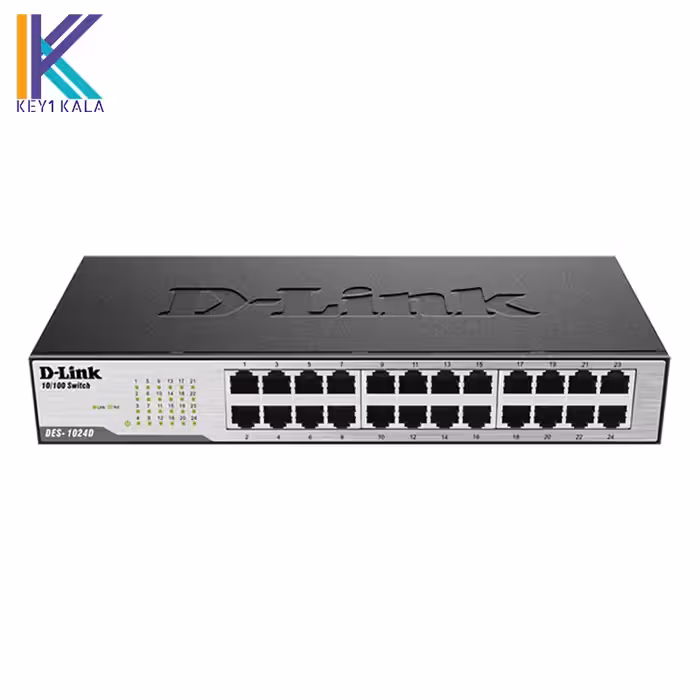 سوییچ 24 پورت غیر مدیریتی و دسکتاپ دی-لینک مدل DES-1024D