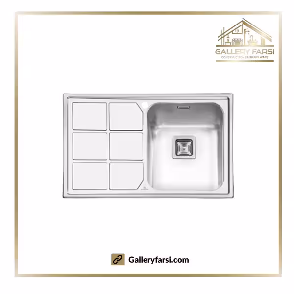 سینک پرنیان استیل توکار مدل PS-1218