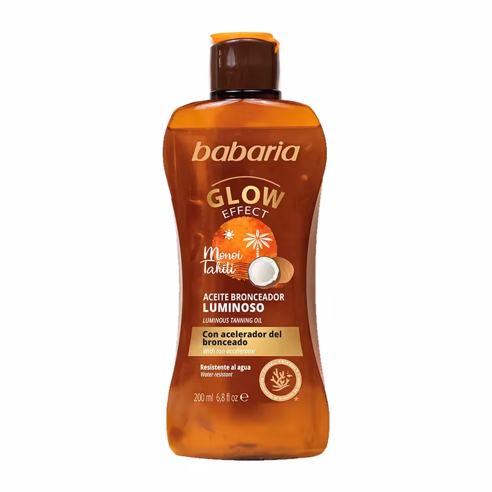 روغن برنزه کننده باباریا مدل Glow Effect حجم 200 میل