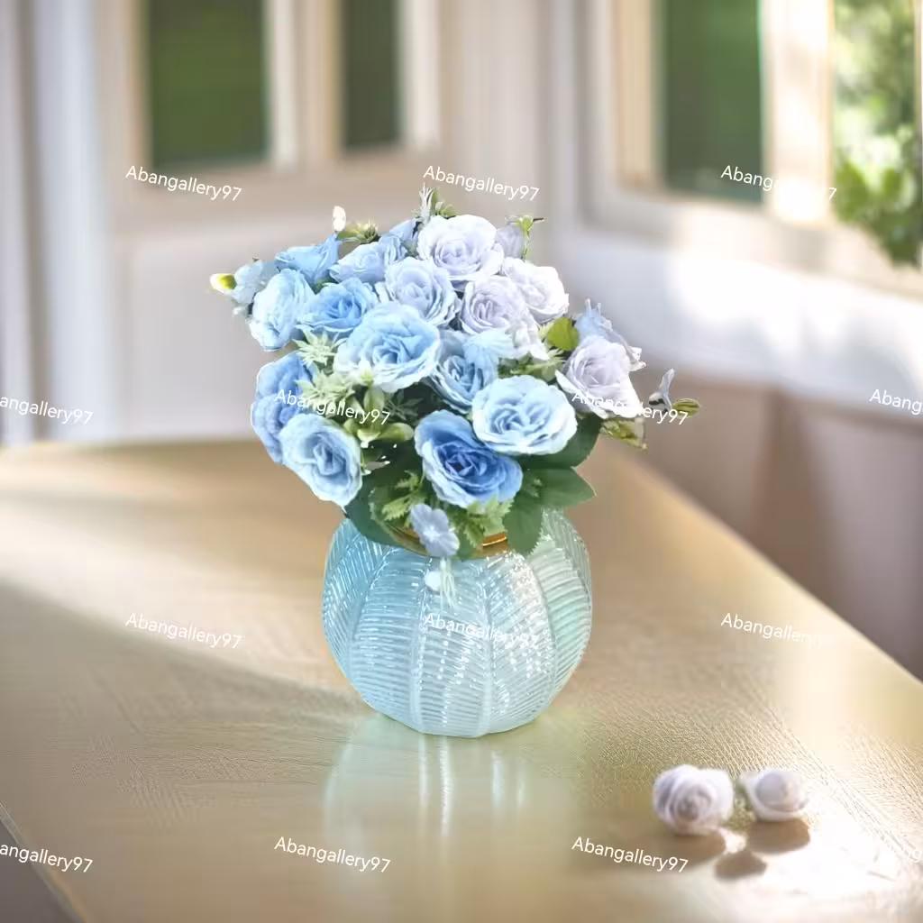 گلدان شیشه ای برکه
