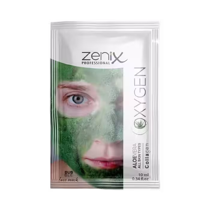 ماسک صورت فومی شاداب کننده و آبرسان زنیکس Zenix حاوی آلوئه ورا ساشه ای