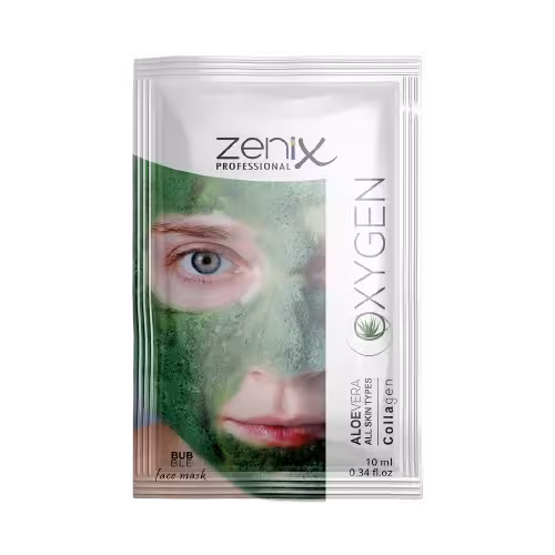 ماسک صورت فومی شاداب کننده و آبرسان زنیکس Zenix حاوی آلوئه ورا ساشه ای