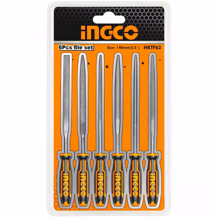 سوهان مینیاتوری اینکو مدل HKTF-63 مجموعه 6 عددی