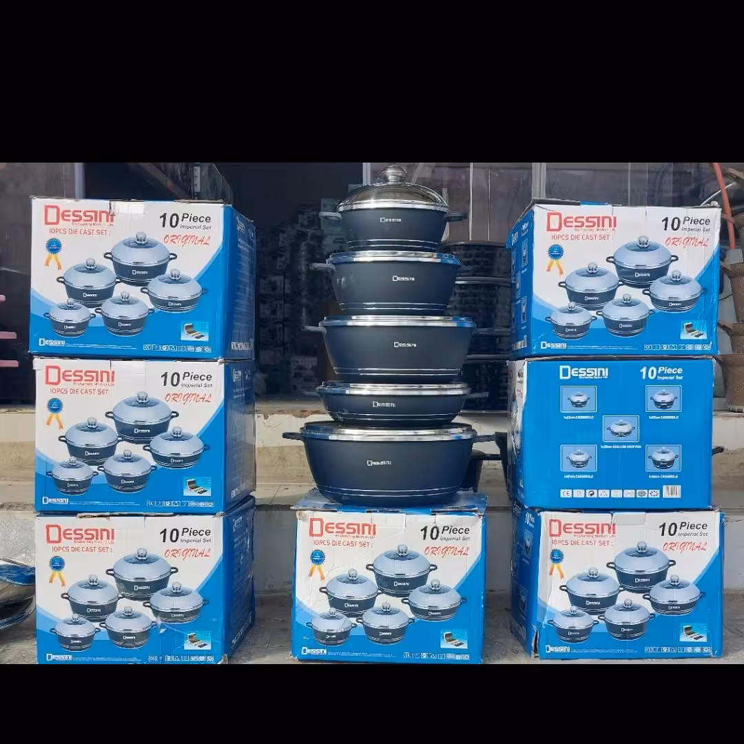 سرویس قابلمه 10پارچه دسینی درب استیل ایتالیا