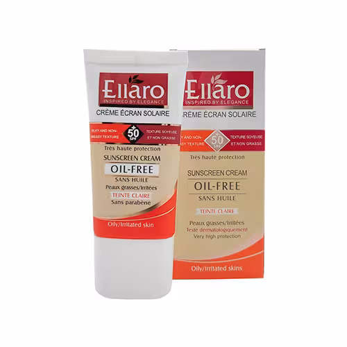 کرم ضد آفتاب رنگی پوست چرب الارو 40 میلی لیتر spf 50