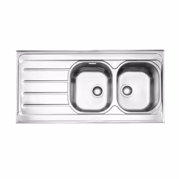 سینک دو لگنه فانتزی 726 روکار استیل البرز