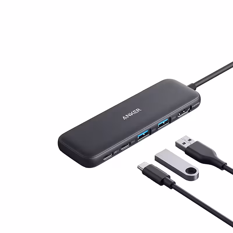 هاب 5 پورت انکر HUB USB-C مدل A8355