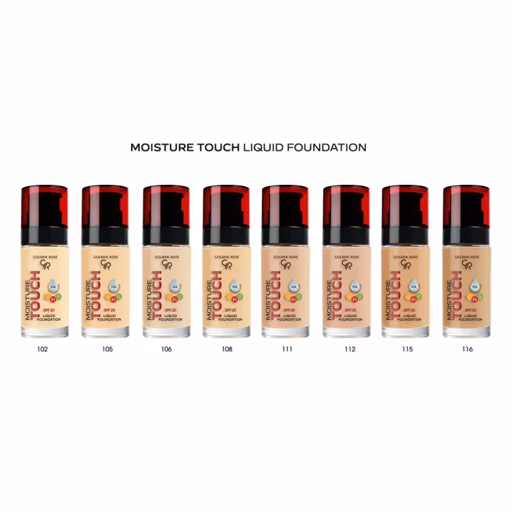 کرم پودر مایع مویسچر تاچ گلدن رز حجم 30 میل
