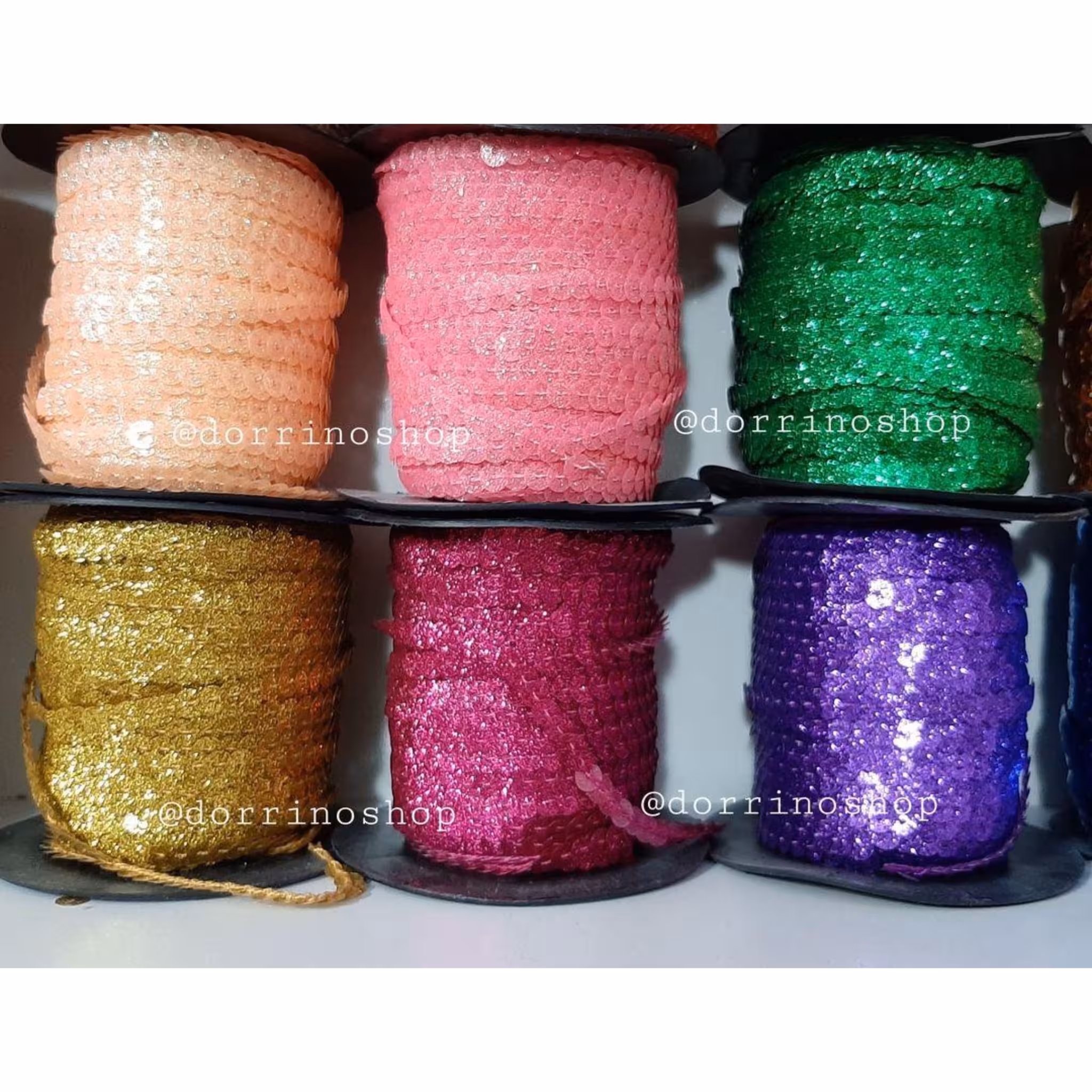 نوار پولکی نیم سانتی در رنگبندی (خرازی درینو)