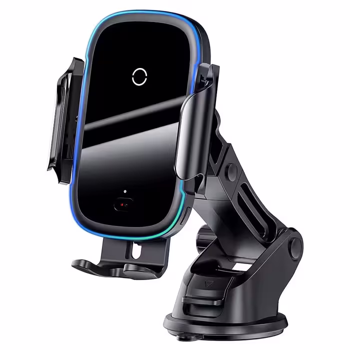 هولدر و شارژر وایرلس بیسوس مدل Baseus Light Electric Holder Wireless Charger(15W)