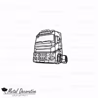 تابلو فلزی دکوراتیو خطی طرح کامیون FH