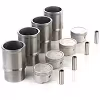 3107454 پیستون TU3- JPL4 گرید A با ملحقات کامل با بوش بدون رینگ (کارتک سیستم) پژو 206 عظام EZAM