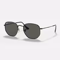 قیمت و خرید عینک آفتابی فریم مشکی براق با لنز سبز ری بن مدل HEXAGONAL FLAT LENSES اورجینال