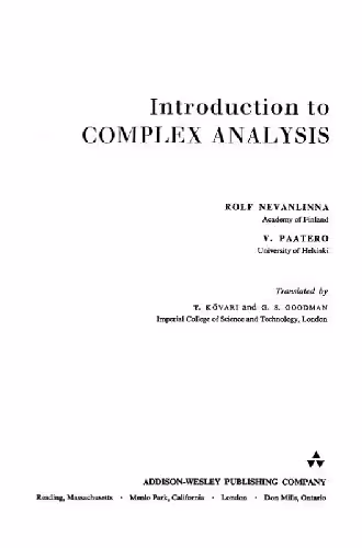 خرید و دانلود نسخه کامل کتاب Introduction to complex analysis